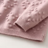 Children's Knitted Love Solid Color Sweater and Pants Set
