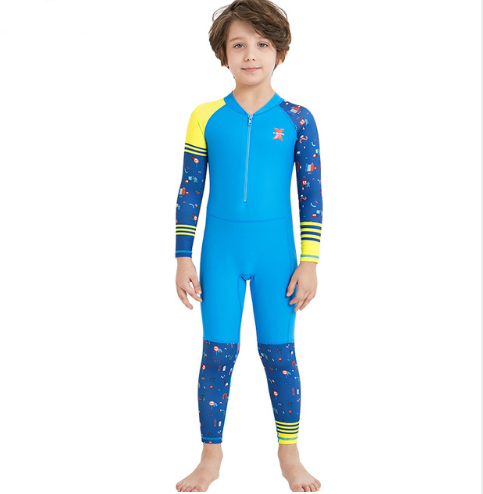 Children's Quick-drying Diving Suit Girls Boys Conjoined Long-sleeved Children's Quick-drying Diving Suit Girls Boys Conjoined Long-sleeved