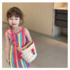 Children's Straw Handmade Knitted Messenger Bag Children's Straw Handmade Knitted Messenger Bag