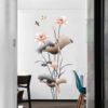 Chinese Style Lotus Flower Wallpaper Self-adhesive Living Room Decor Chinese Style Lotus Flower Wallpaper Self-adhesive Living Room Decor