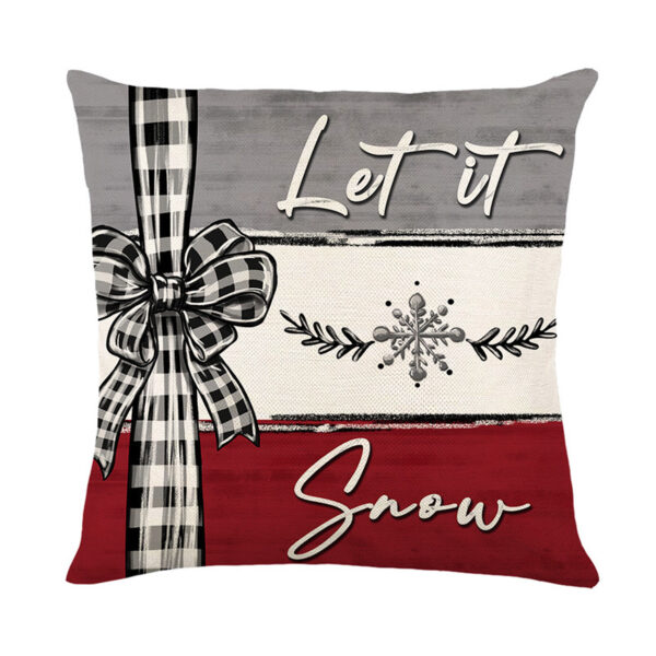 Christmas Cushion Cover Pillowcase Merry Decor for Home Xmas Ornament Christmas Cushion Cover Pillowcase Merry Decor for Home Xmas Ornament
