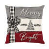 Christmas Cushion Cover Pillowcase Merry Decor for Home Xmas Ornament Christmas Cushion Cover Pillowcase Merry Decor for Home Xmas Ornament
