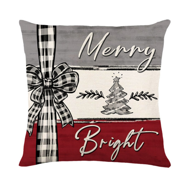 Christmas Cushion Cover Pillowcase Merry Decor for Home Xmas Ornament Christmas Cushion Cover Pillowcase Merry Decor for Home Xmas Ornament