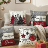 Christmas Cushion Cover Pillowcase Merry Decor for Home Xmas Ornament Christmas Cushion Cover Pillowcase Merry Decor for Home Xmas Ornament