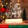 Christmas Decoration 3D Lamp Acrylic LED Night Lights Year Valentines Christmas Decoration 3D Lamp Acrylic LED Night Lights Year Valentines