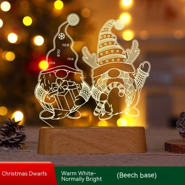 Christmas Decoration 3D Lamp Acrylic LED Night Lights Year Valentines Christmas Decoration 3D Lamp Acrylic LED Night Lights Year Valentines