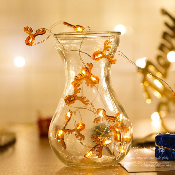 Christmas Gift Bell Tree Elk Maple Leaf Crutch Decoration Fastener Christmas Gift Bell Tree Elk Maple Leaf Crutch Decoration Fastener