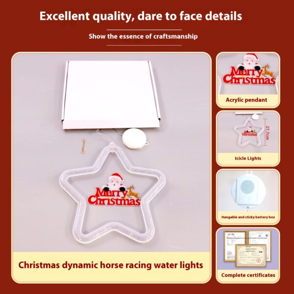 Christmas Pendant Decoration Atmosphere LED Lights Star Light