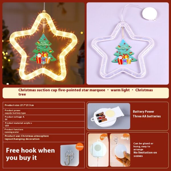 Christmas Pendant Decoration Atmosphere LED Lights Star Light