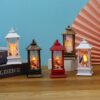 Christmas Portable Oil Lamp Santa Claus LED Night Lights Battery