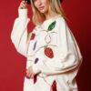 Christmas Sequins Long Sleeve Pullover Hoodie Women