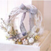 Christmas Vine Wreath Wicker Rattan Crafts Flower Arrangement Garland