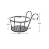 Chrome Black Metal Plant Pot Holder Outdoors Decoration Flower Chrome Black Metal Plant Pot Holder Outdoors Decoration Flower