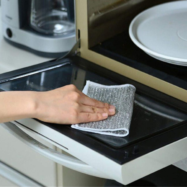 Cleaning Cloth Grid Oil-free Rag Kitchen Stove Dish Washing Pot Cleaning Cloth Grid Oil-free Rag Kitchen Stove Dish Washing Pot