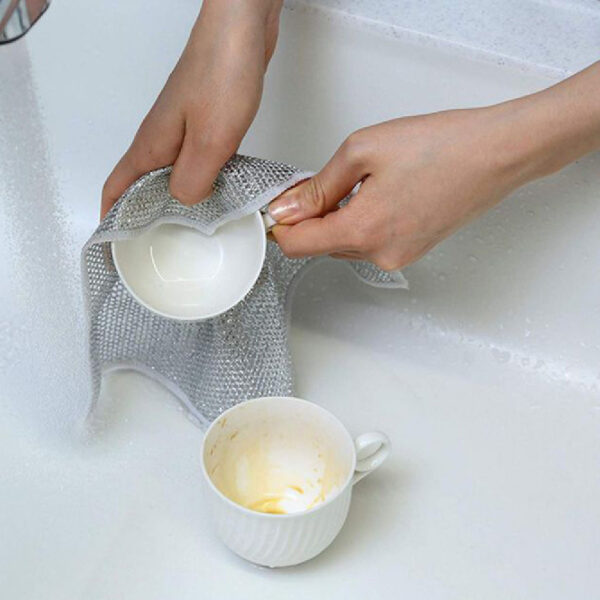 Cleaning Cloth Grid Oil-free Rag Kitchen Stove Dish Washing Pot Cleaning Cloth Grid Oil-free Rag Kitchen Stove Dish Washing Pot