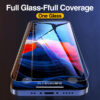 Compatible with Apple 4Pcs Full Cover Tempered Glass for 12 Pro Max