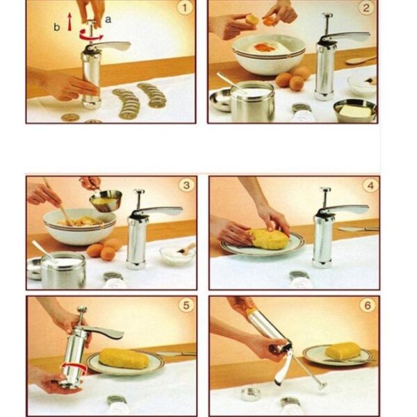 Cookie Press Gun and Icing Set Alloy Churro Maker with 10 Discs 20 4 Cookie Press Gun and Icing Set Alloy Churro Maker with 10 Discs 20 4