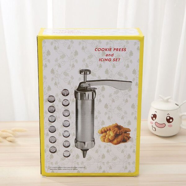 Cookie Press Gun and Icing Set Alloy Churro Maker with 10 Discs 20 4 Cookie Press Gun and Icing Set Alloy Churro Maker with 10 Discs 20 4