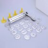 Cookie Press Gun and Icing Set Alloy Churro Maker with 10 Discs 20 4 Cookie Press Gun and Icing Set Alloy Churro Maker with 10 Discs 20 4