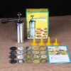 Cookie Press Gun and Icing Set Alloy Churro Maker with 10 Discs 20 4 Cookie Press Gun and Icing Set Alloy Churro Maker with 10 Discs 20 4