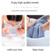 Coral Fleece Wide Striped Edge Soft Absorbent Thickening Lint-free Face Coral Fleece Wide Striped Edge Soft Absorbent Thickening Lint-free Face