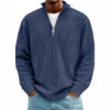 Corduroy Zipper Stand Collar Sweatshirt Fashion Warm Solid Color Long Corduroy Zipper Stand Collar Sweatshirt Fashion Warm Solid Color Long