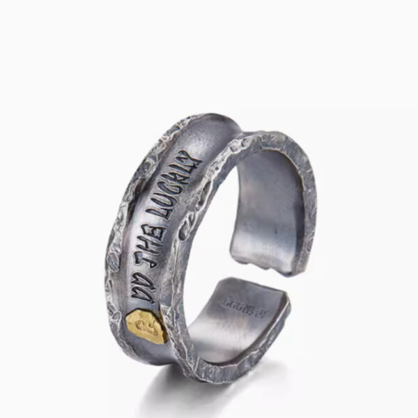 Couple Ring Men's and Women's Ring 99 Foot Silver Set