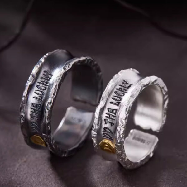 Couple Ring Men's and Women's Ring 99 Foot Silver Set Couple Ring Men's and Women's Ring 99 Foot Silver Set
