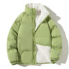 Couples Stand-up Collar Coat with Pockets Fashion Winter Warm Plush Couples Stand-up Collar Coat with Pockets Fashion Winter Warm Plush