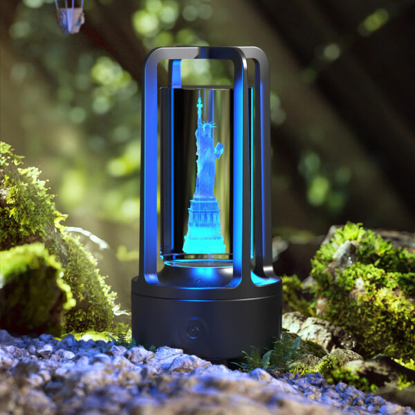 Creative 2 in 1 Audio Acrylic Crystal Lamp and Bluetooth Speaker