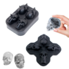 Creative 3D Skull Mold Ice Cube Tray Silicone Soap Candle Moulds Sugar Creative 3D Skull Mold Ice Cube Tray Silicone Soap Candle Moulds Sugar