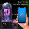 Creative 3in1 Colorful Jellyfish Lamp with Clock Luminous Portable