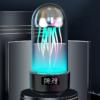 Creative 3in1 Colorful Jellyfish Lamp with Clock Luminous Portable