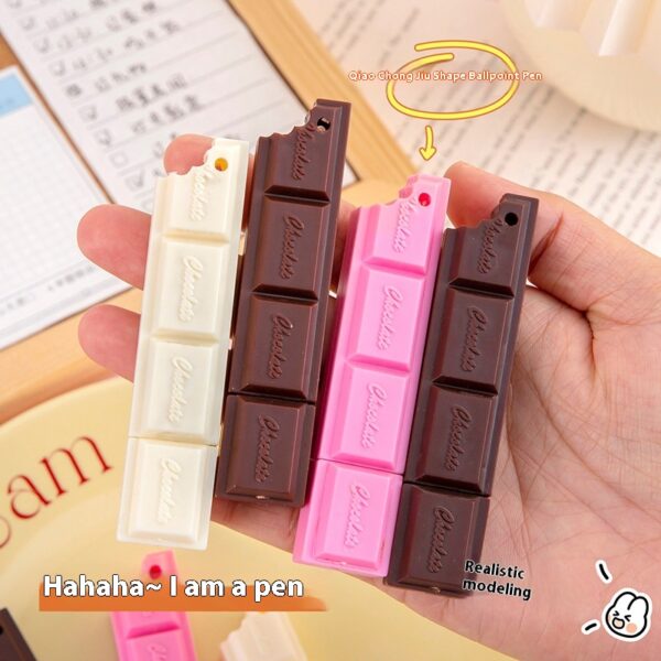 Creative Chocolate Ballpoint Pen Cartoon Simulation Food Student