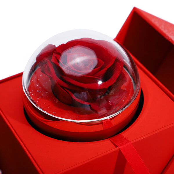 Creative Eternal Rose Box Soap Flower Jewelry Ring Necklace Storage Creative Eternal Rose Box Soap Flower Jewelry Ring Necklace Storage