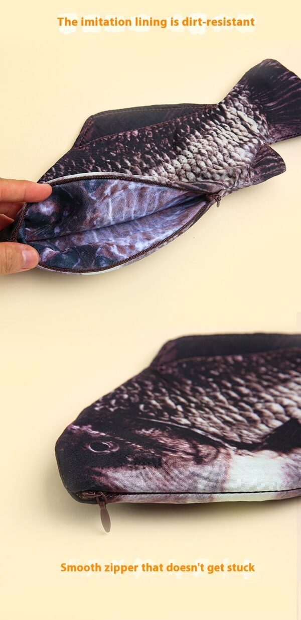Creative Large Capacity Student Crucian Carp Pencil Case