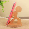 Creative Mobile Phone Toma Back with Coin Beech Wood Lazy Holder Custom Creative Mobile Phone Toma Back with Coin Beech Wood Lazy Holder Custom