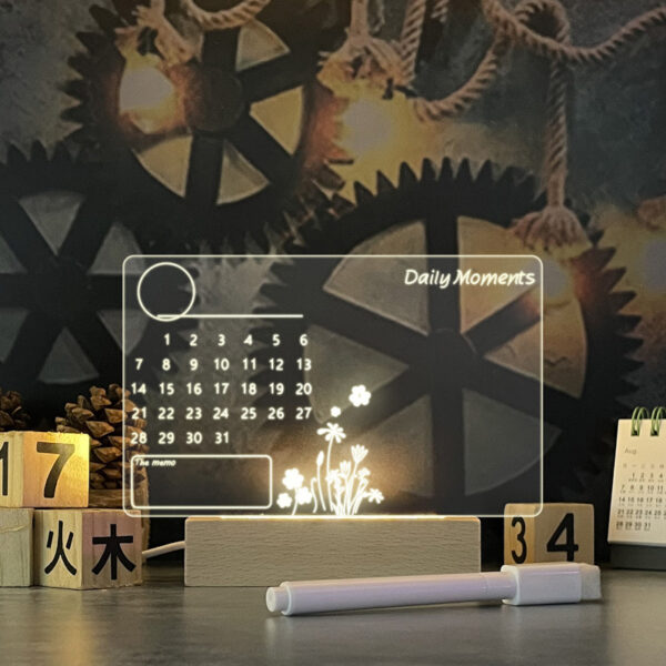 Creative Note Board LED Night Light USB Message Holiday with Pen Gift Creative Note Board LED Night Light USB Message Holiday with Pen Gift