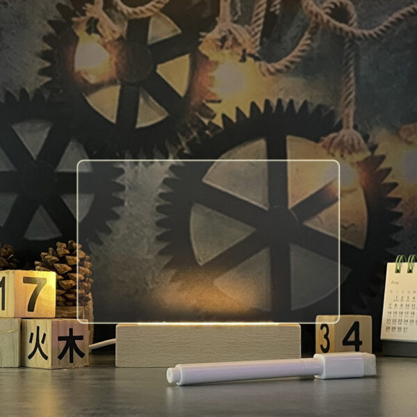 Creative Note Board LED Night Light USB Message Holiday with Pen Gift