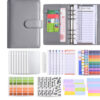 Creative Notebook Zipper Bag Macaron PU Leather Loose Spiral Creative Notebook Zipper Bag Macaron PU Leather Loose Spiral