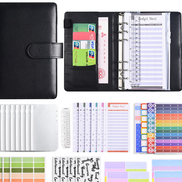 Creative Notebook Zipper Bag Macaron PU Leather Loose Spiral Creative Notebook Zipper Bag Macaron PU Leather Loose Spiral