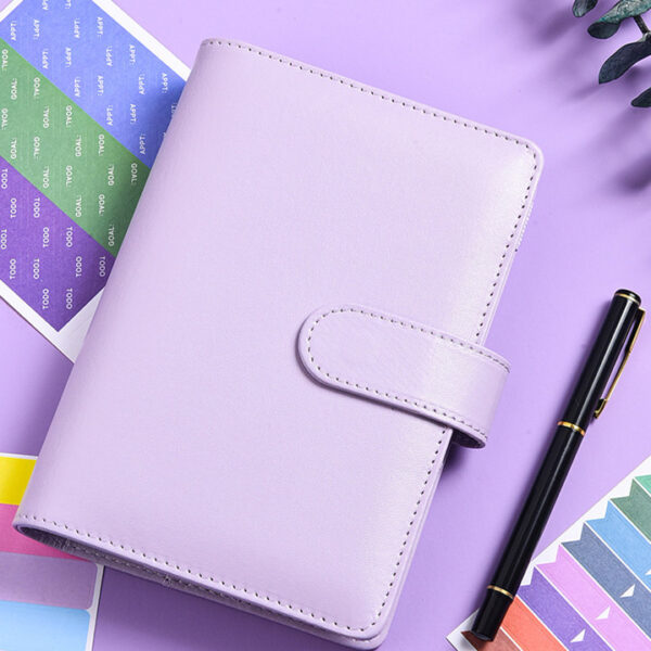 Creative Notebook Zipper Bag Macaron PU Leather Loose Spiral Creative Notebook Zipper Bag Macaron PU Leather Loose Spiral