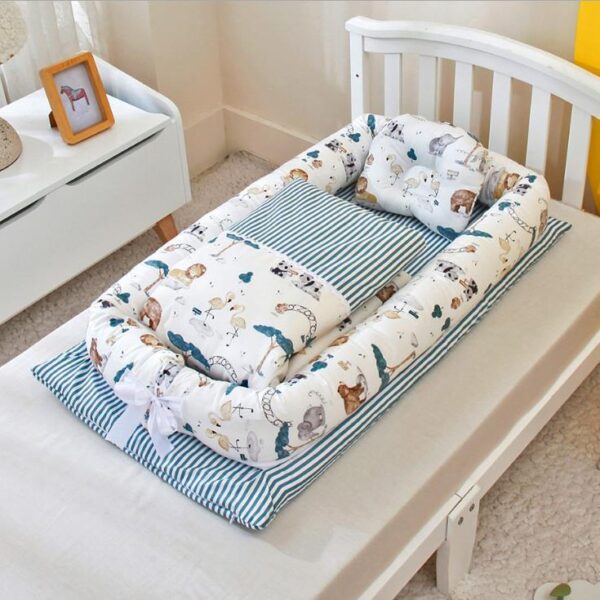 Crib Anti-pressure Newborn Foldable Portable Middle Bed Baby Infant Crib Anti-pressure Newborn Foldable Portable Middle Bed Baby Infant