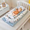 Crib Anti-pressure Newborn Foldable Portable Middle Bed Baby Infant Crib Anti-pressure Newborn Foldable Portable Middle Bed Baby Infant