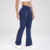Cross Waist Side Pocket Leisure Sports Bell-bottom Pants Slim Fit Yoga Cross Waist Side Pocket Leisure Sports Bell-bottom Pants Slim Fit Yoga