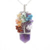 Crystal Column Tree of Life Winding Pendant Necklace Crystal Column Tree of Life Winding Pendant Necklace