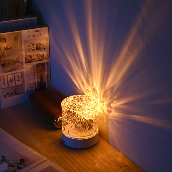 Crystal Lamp Water Ripple Projector Night Light Decoration Home Houses Crystal Lamp Water Ripple Projector Night Light Decoration Home Houses