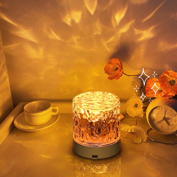Crystal Lamp Water Ripple Projector Night Light Decoration Home Houses Crystal Lamp Water Ripple Projector Night Light Decoration Home Houses