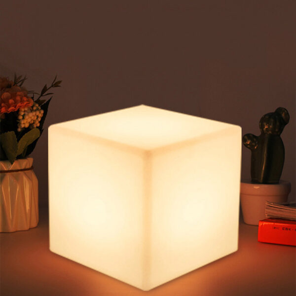 Cube Restaurant Atmosphere Table Lamp Luminous Square Decorative Cube Restaurant Atmosphere Table Lamp Luminous Square Decorative