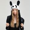 Cute Animal Moving Ear Hat Panda Dog Frog Puppy Plush Hats Halloween Cute Animal Moving Ear Hat Panda Dog Frog Puppy Plush Hats Halloween